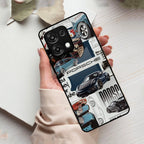 Porsche Group Art Glass Case Cover For Oppo