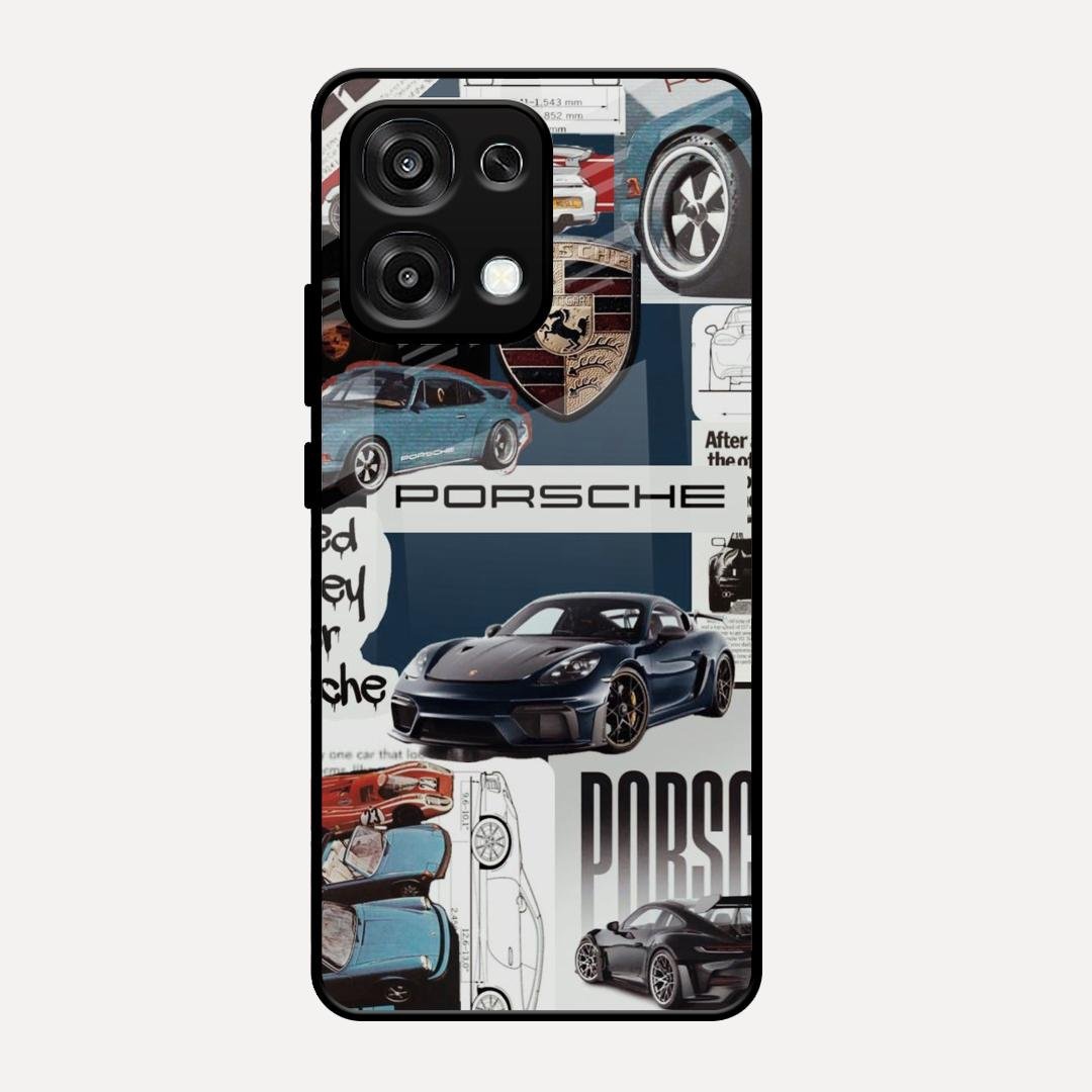 Porsche Group Art Glass Case Cover For Oppo F31 5G
