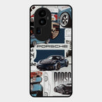 Porsche Group Art Glass Case Cover For Oppo Reno 10 Pro Plus 5G