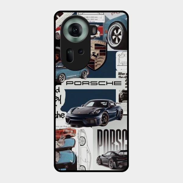 Porsche Group Art Glass Case Cover For Oppo Reno 11 5G