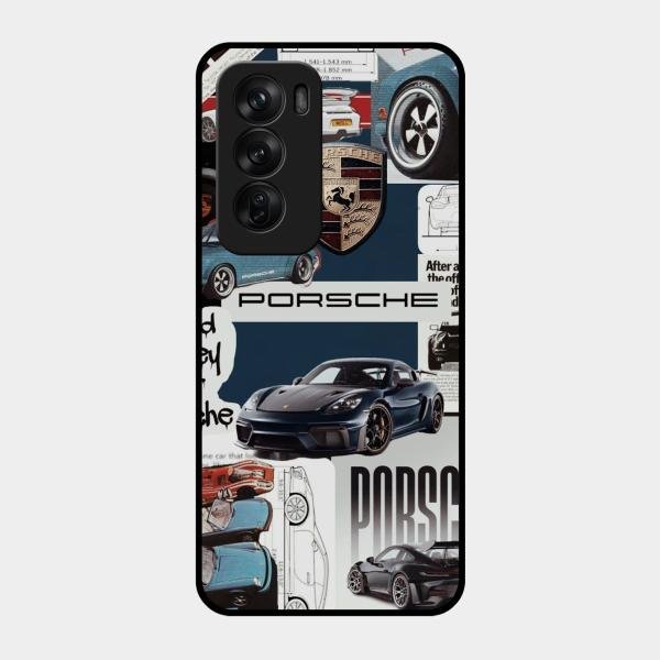 Porsche Group Art Glass Case Cover For Oppo Reno 12 Pro 5G