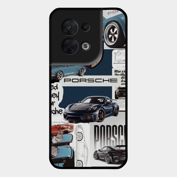 Porsche Group Art Glass Case Cover For Oppo Reno 8 5G