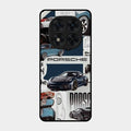 Porsche Group Art Glass Case Cover For Poco X7 5G