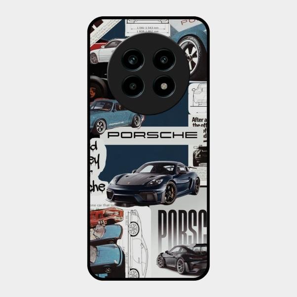 Porsche Group Art Glass Case Cover For Realme 14 Pro Lite 5G