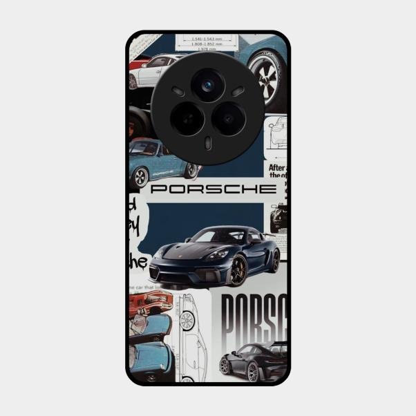 Porsche Group Art Glass Case Cover For Realme 14 Pro Plus 5G