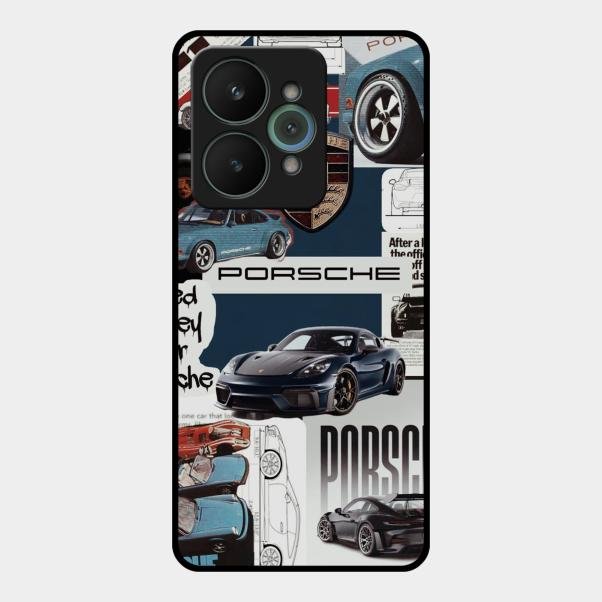 Porsche Group Art Glass Case Cover For Realme 15 5G