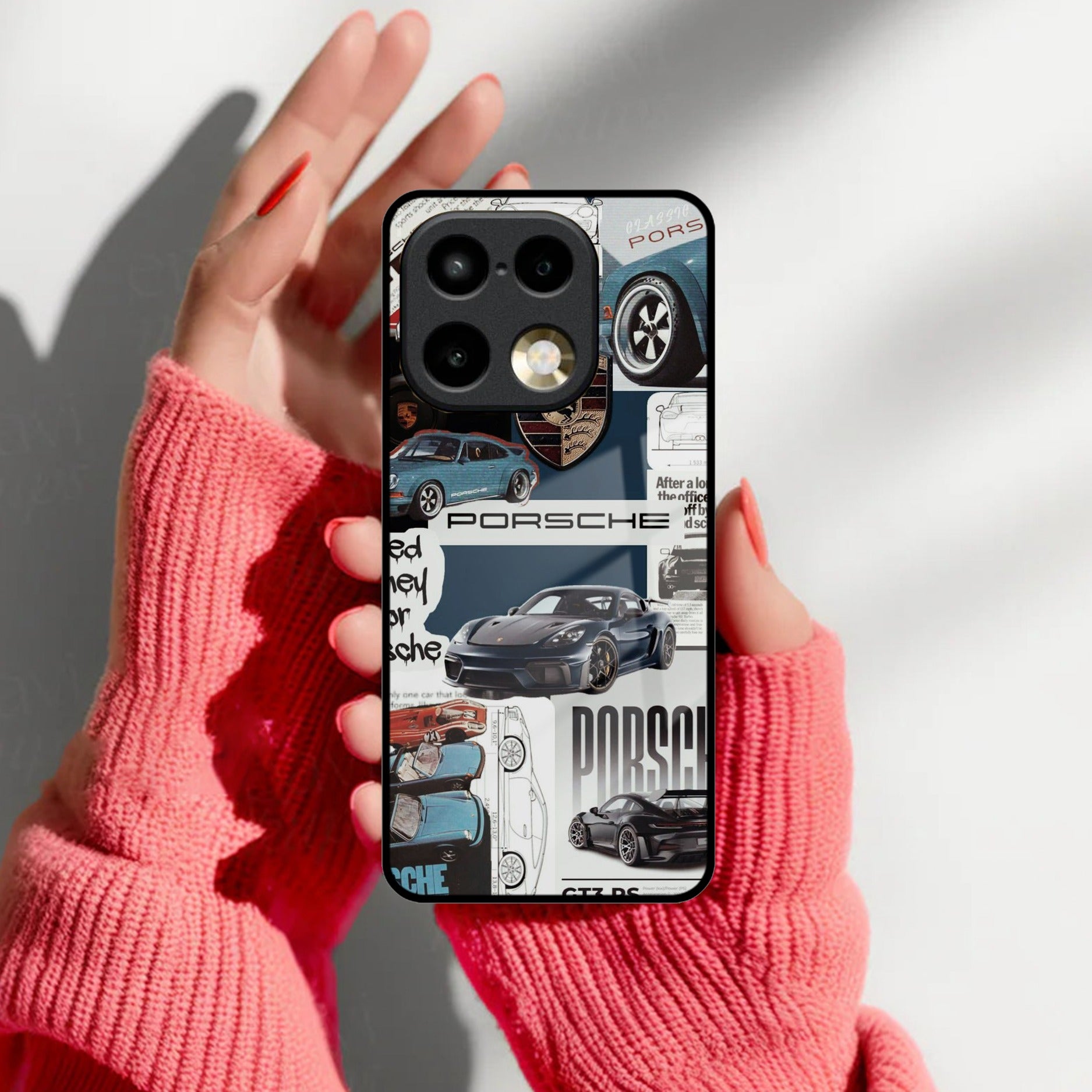 Be Loved Customized Glass Case Cover Sky Blue For Realme/Narzo