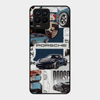 Porsche Group Art Glass Case Cover For Realme 8 Pro