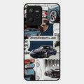 Porsche Group Art Glass Case Cover For Realme C35
