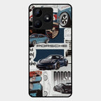 Porsche Group Art Glass Case Cover For Realme C53