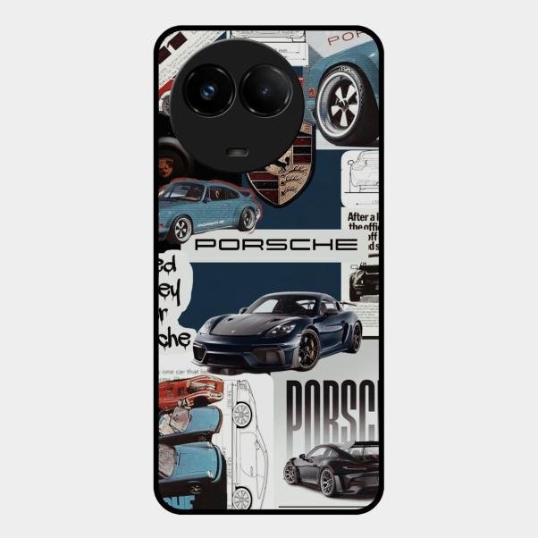 Porsche Group Art Glass Case Cover For Realme C67 5G