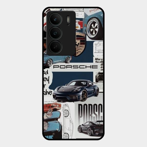 Porsche Group Art Glass Case Cover For Realme C75 5G