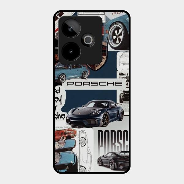 Porsche Group Art Glass Case Cover For Realme Gt 7 5G