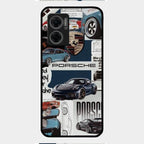 Porsche Group Art Glass Case Cover For Redmi 11 Prime 5G