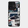 Porsche Group Art Glass Case Cover For Redmi 13 5G
