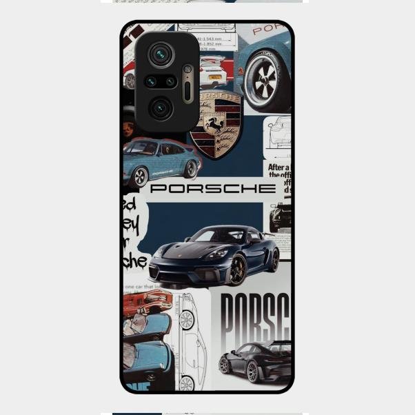 Porsche Group Art Glass Case Cover For Redmi Note 10 Pro Max