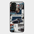 Porsche Group Art Glass Case Cover For Redmi Note 10