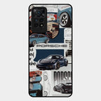 Porsche Group Art Glass Case Cover For Redmi Note 11 Pro Plus 5G