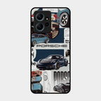 Porsche Group Art Glass Case Cover For Redmi Note 12 4G