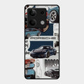 Porsche Group Art Glass Case Cover For Redmi Note 13 5G