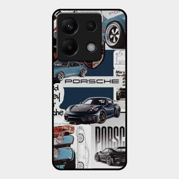 Porsche Group Art Glass Case Cover For Redmi Note 13 Pro 5G