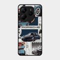 Porsche Group Art Glass Case Cover For Redmi Note 14 5G