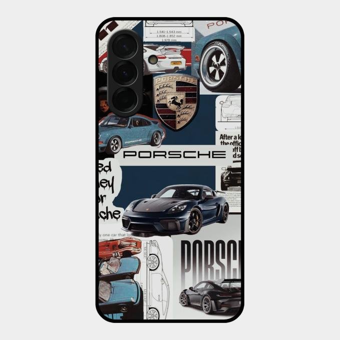 Porsche Group Art Glass Case Cover For Samsung Galaxy A26 5G