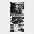 Porsche Group Art Glass Case Cover For Samsung Galaxy A35 5G