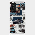 Porsche Group Art Glass Case Cover For Samsung Galaxy F13