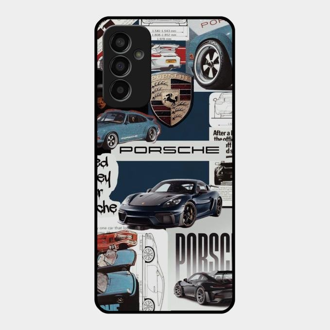 Porsche Group Art Glass Case Cover For Samsung Galaxy F13