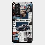 Porsche Group Art Glass Case Cover For Samsung Galaxy F23 5G