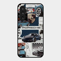 Porsche Group Art Glass Case Cover For Samsung Galaxy F36 5G