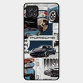 Porsche Group Art Glass Case Cover For Samsung Galaxy F42 5G