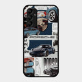 Porsche Group Art Glass Case Cover For Samsung Galaxy M14 5G