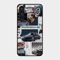 Porsche Group Art Glass Case Cover For Samsung Galaxy M35 5G