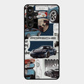 Porsche Group Art Glass Case Cover For Samsung Galaxy M55 5G
