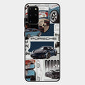 Porsche Group Art Glass Case Cover For Samsung Galaxy S20 Plus