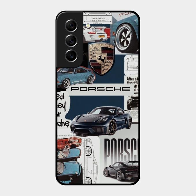 Porsche Group Art Glass Case Cover For Samsung Galaxy S21 Fe 5G