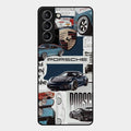 Porsche Group Art Glass Case Cover For Samsung Galaxy S21 Plus