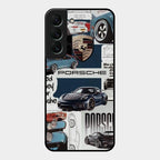 Porsche Group Art Glass Case Cover For Samsung Galaxy S22 5G