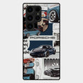 Porsche Group Art Glass Case Cover For Samsung Galaxy S23 Ultra 5G