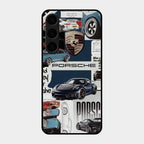 Porsche Group Art Glass Case Cover For Samsung Galaxy S24 Plus 5G