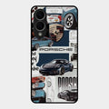 Porsche Group Art Glass Case Cover For Samsung Galaxy S25 Edge 5G