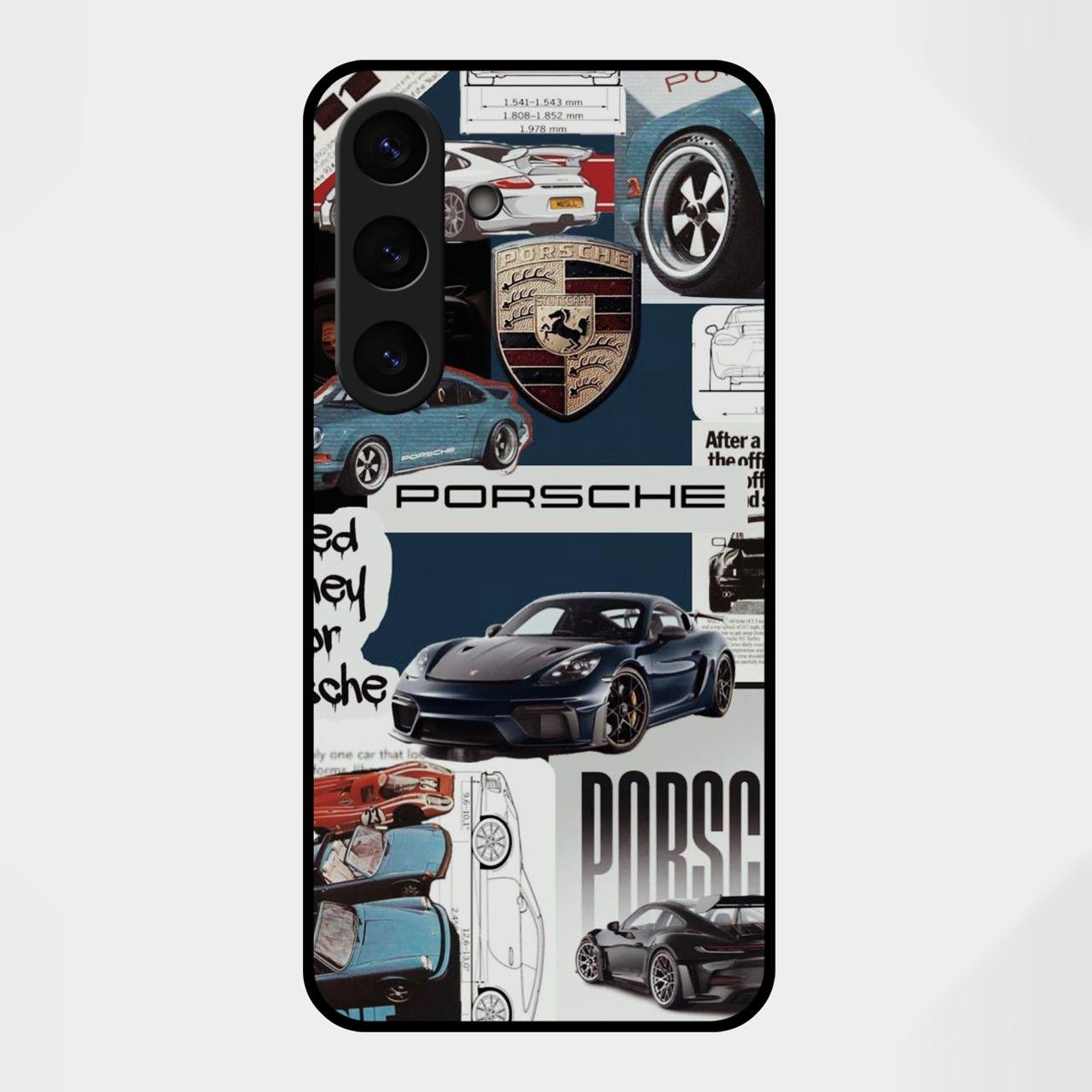 Porsche Group Art Glass Case Cover For Samsung Galaxy S25 FE 5G
