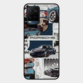 Porsche Group Art Glass Case Cover For Vivo T1X