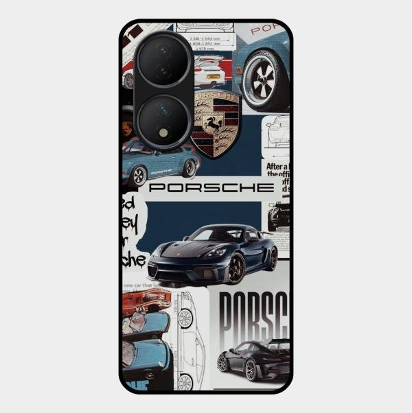 Porsche Group Art Glass Case Cover For Vivo T2 5G