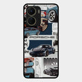Porsche Group Art Glass Case Cover For Vivo T2X 5G