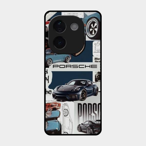 Porsche Group Art Glass Case Cover For Vivo T3 Pro 5G