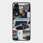 Porsche Group Art Glass Case Cover For Vivo T4 Lite 5G