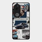 Porsche Group Art Glass Case Cover For Vivo T4R 5G
